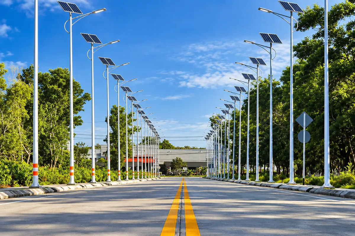 Alumbrado solar — aplicación 1